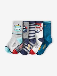 Jungenkleidung-5er-Pack Jungen Socken, Monster Oeko-Tex