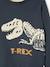 Jungen Pullover, T-Rex Oeko-Tex grau meliert+marine 6