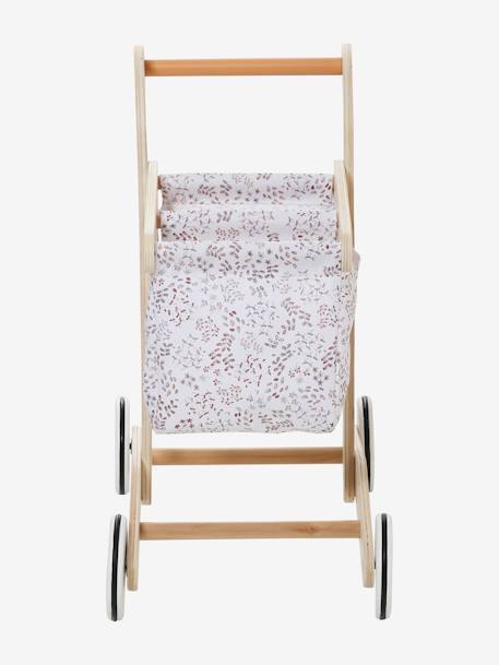 Kinder Einkaufswagen, Stoff/Holz FSC® beige 4