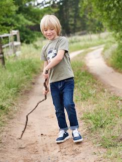 Jungenkleidung-Jeans-Jungen Slim-Fit-Jeans WATERLESS, Hüftweite REGULAR, Bundweite verstellbar