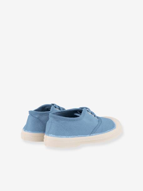 Kinder Stoffschuhe mit Schnürung BENSIMON Oeko-Tex - blau+khaki+marine+weiß - 2