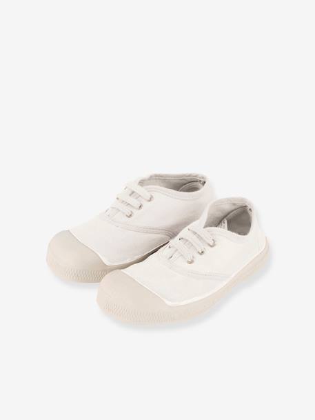 Kinder Stoffschuhe mit Schnürung BENSIMON Oeko-Tex - beige+blau+khaki+marine+weiß - 20