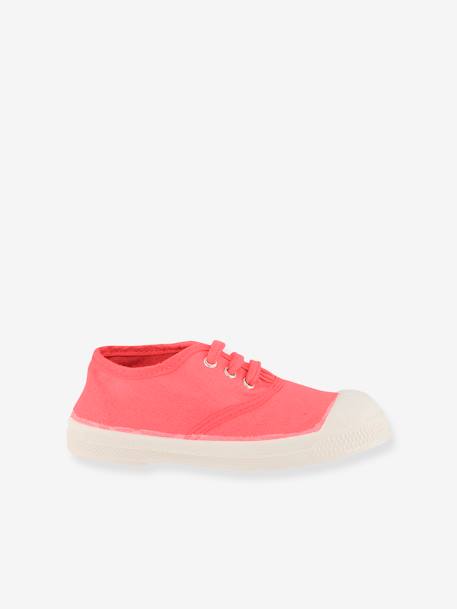 Kinder Stoffschuhe mit Schnürung BENSIMON rosa 1