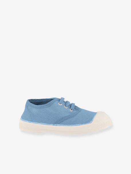 Kinder Stoffschuhe mit Schnürung BENSIMON Oeko-Tex - blau+khaki+marine+weiß - 1