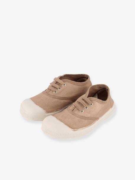 Kinder Stoffschuhe mit Schnürung BENSIMON Oeko-Tex - beige+blau+khaki+marine+weiß - 4