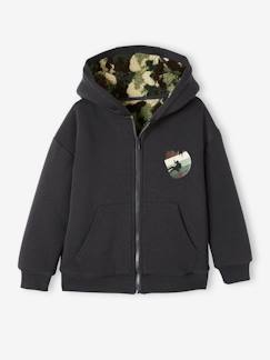 -Jungen Sweatjacke mit Teddyfleece-Futter