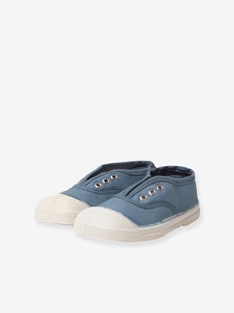 Kinder Stoffschuhe mit Gummizug ELLY BENSIMON beige+blau+khaki+marine 7