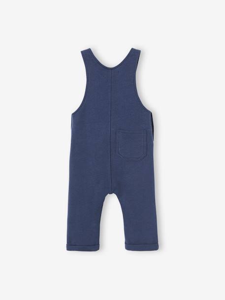 Jungen Baby Latzhose aus Sweatware Oeko-Tex dunkelgrau meliert+marine 8