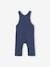 Jungen Baby Latzhose aus Sweatware Oeko-Tex dunkelgrau meliert+marine 8