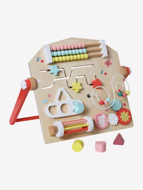 Kinder Activity-Board, Holz FSC® MIX beige+mehrfarbig 4