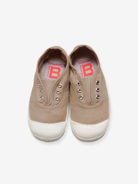 Kinder Stoffschuhe mit Gummizug ELLY BENSIMON beige+blau+khaki+marine 2