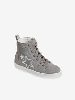 Kinderschuhe-Mädchenschuhe-Sneakers & Turnschuhe-Mädchen High-Sneakers mit Reißverschluss, Sterne