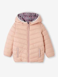 -Wendbare Mädchen Light-Steppjacke, Kapuze, Recycling-Polyester