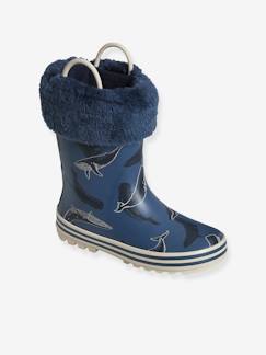 Kinderschuhe-Jungenschuhe-Gefütterte Jungen Gummistiefel, Wale