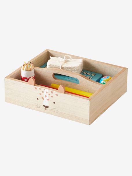 Kinder Stiftebox aus Holz natur 1