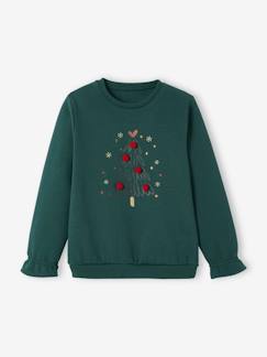 Maedchenkleidung-Pullover, Strickjacken & Sweatshirts-Sweatshirts-Mädchen Sweatshirt, Weihnachten