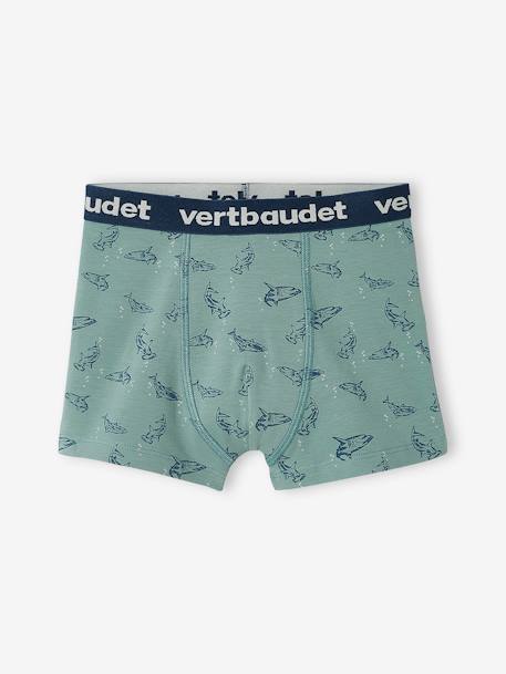 5er-Pack Jungen Boxershorts, Haie Oeko-Tex pack blau 3