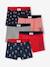 5er-Pack Jungen Boxershorts, Piraten Oeko-Tex pack marine/rot 1