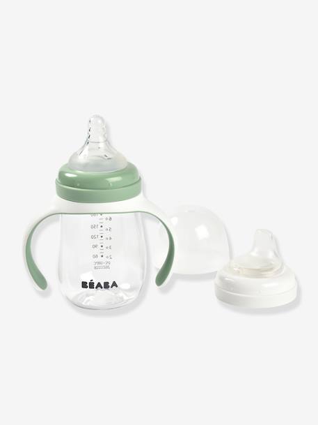 2-in-1 Baby Trinklernbecher BEABA, 210 ml - blau+grün+rosa - 5