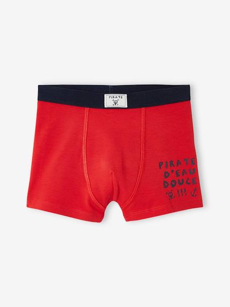 5er-Pack Jungen Boxershorts, Piraten Oeko-Tex - pack marine/rot - 3