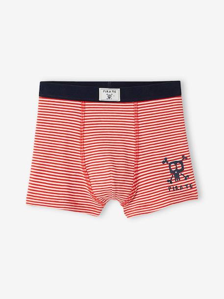 5er-Pack Jungen Boxershorts, Piraten Oeko-Tex - pack marine/rot - 5