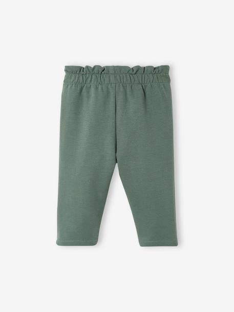 Baby Sweathose, Dehnbund BASIC Oeko-Tex - koralle+nachtblau+tanne - 8