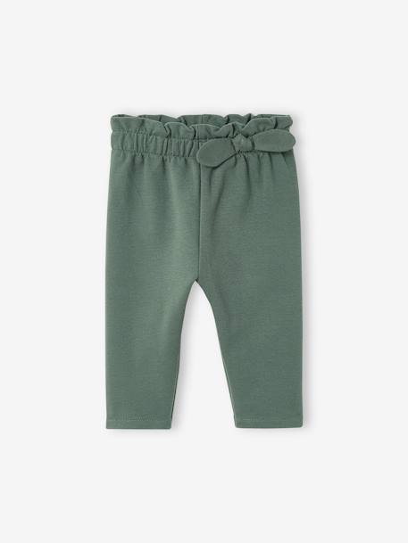 Baby Sweathose, Dehnbund BASIC Oeko-Tex - koralle+nachtblau+tanne - 7