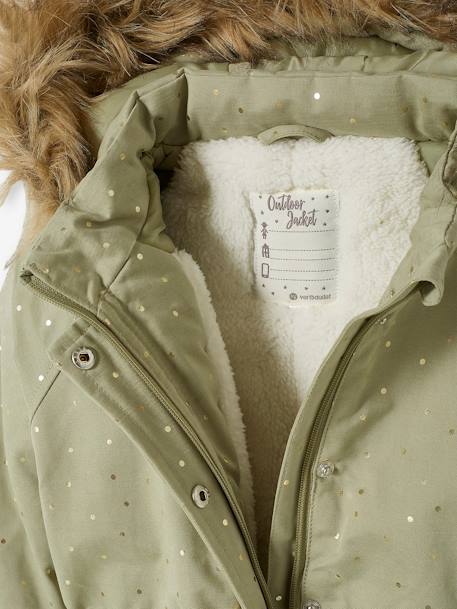 Mädchen Jacke mit Recycling-Polyester hellgrün 4