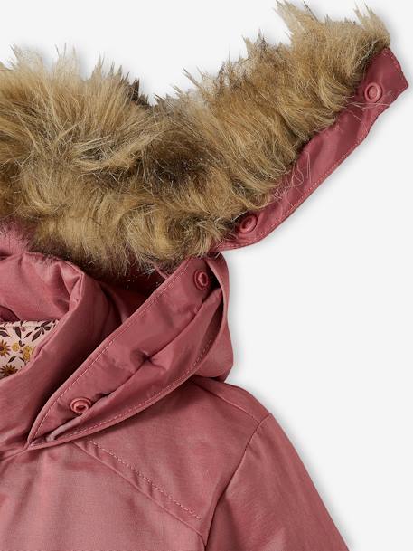 Mädchen 3-in-1-Winterjacke mit Recycling-Polyester - dunkelgrün+dunkelrosa+graugrün+marine - 26