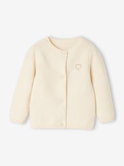 Baby Strickjacke Herz BASIC Oeko-Tex, personalisierbar  [numero-image]