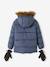 Jungen Jacke & Handschuhe mit Recyclingmaterial blau+braun 3