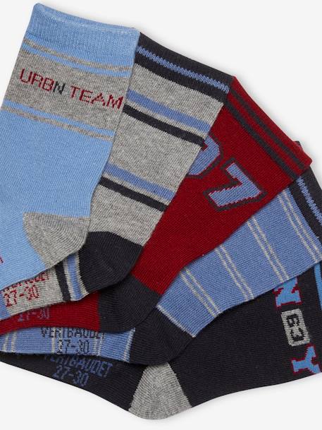 5er-Pack Jungen Socken Oeko-Tex - pack graugrün+pack ziegel - 4