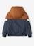 Jungen Windjacke, Wattierung Recycling-Polyester bordeaux+colorblock camelfarben 10