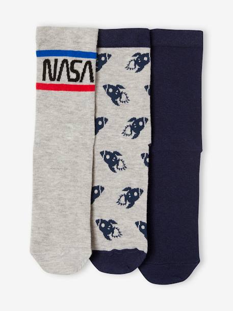 3er-Pack Kinder Socken NASA Oeko-Tex dunkelblau 2