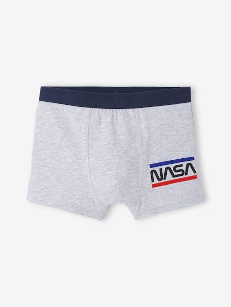 3er-Pack Jungen Boxershorts NASA Oeko-Tex marine/grau meliert 2