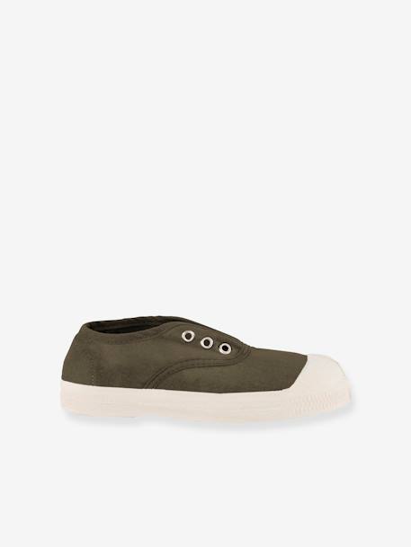 Kinder Stoffschuhe mit Gummizug ELLY BENSIMON Oeko-Tex beige+blau+khaki+marine 8