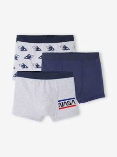 Jungenkleidung-3er-Pack Jungen Boxershorts NASA Oeko-Tex