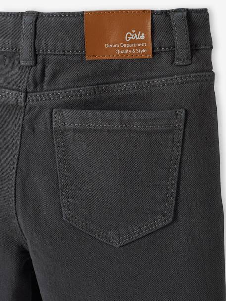 Mädchen Flared-Jeans mit Stickereien, Bundweite verstellbar schwarz 7