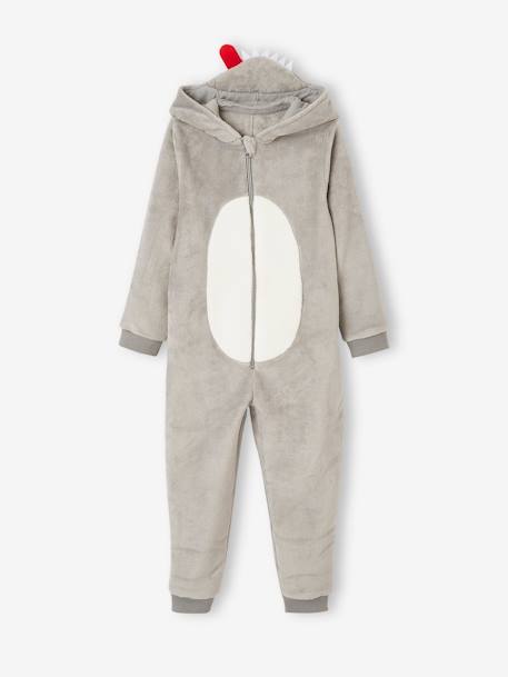 Jungen Overall/Onesie, Wolf - hellgrau - 5