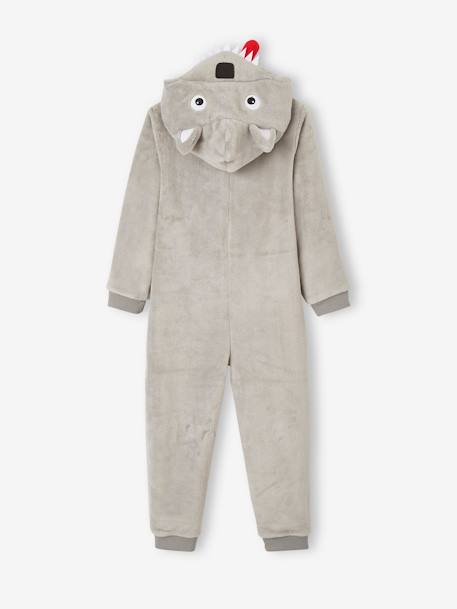 Jungen Overall/Onesie, Wolf - hellgrau - 7