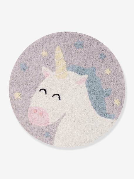 Kinderzimmer-Teppich Einhorn BELIEVE IN YOURSELF LORENA CANALS, Bio-Baumwolle grau 1