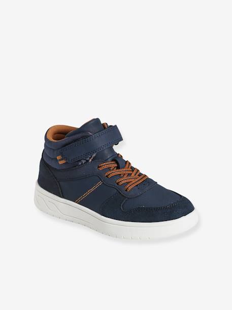 Jungen High-Sneakers, Schnürung und Klett marine 1