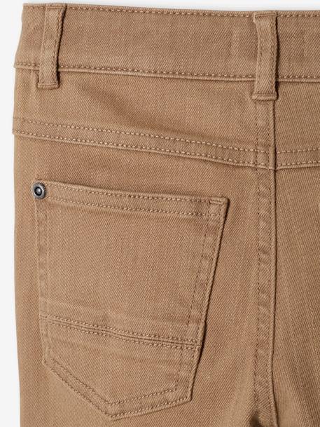 Jungen Slim-Fit-Hose, Hüftweite COMFORT Oeko-Tex, Bundweite verstellbar beige+hellbraun 5