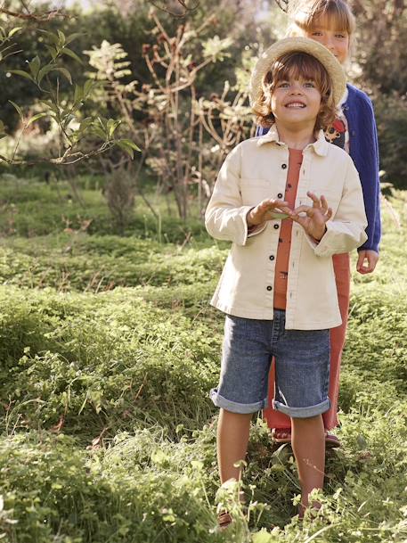 Jungen Shorts in Denim-Optik Oeko-Tex - blue stone+schwarz - 4