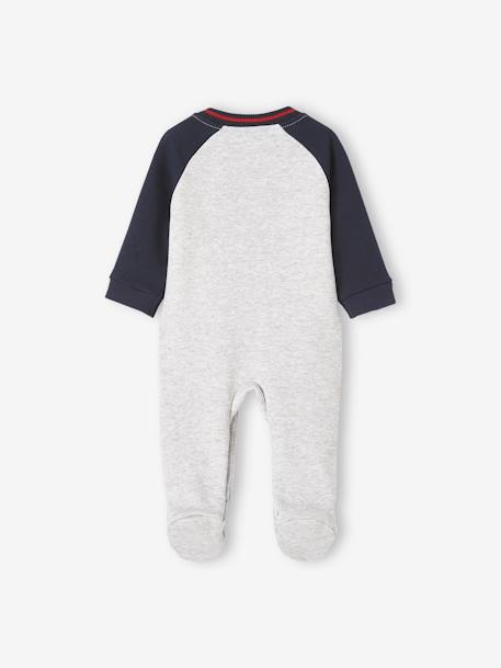 Jungen Baby Strampler, Sweatware hellgrau meliert 4