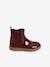 Mädchen Baby Boots, Lackoptik bordeaux 2