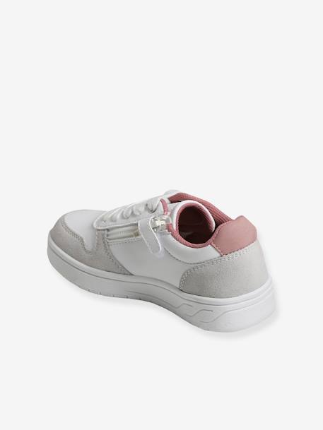 Mädchen Sneakers mit Reißverschluss - weiß/hellgrau - 3