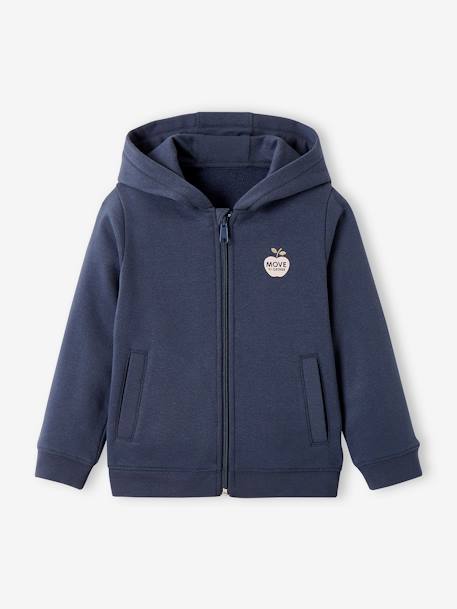 Mädchen Kapuzensweatjacke, Sport BASIC Oeko-Tex blau+rosa 4