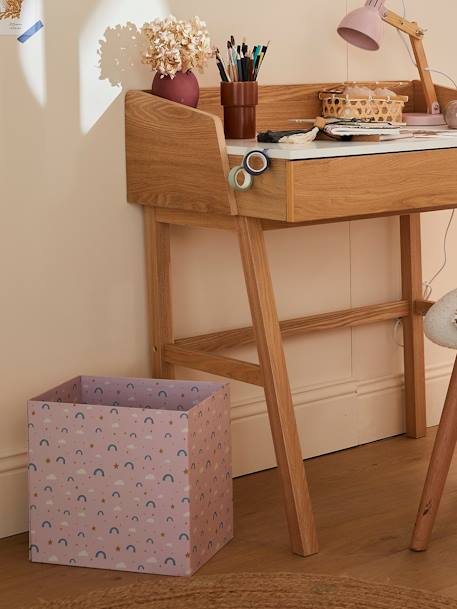 Kinderzimmer Faltkorb, Regenbogen rosa 1