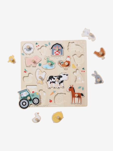 Steckpuzzle LOVELY FARM, Holz FSC® beige 2